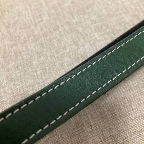 全新頭層牛皮墨綠色相機帶New head layer cowhide dark green camera belt