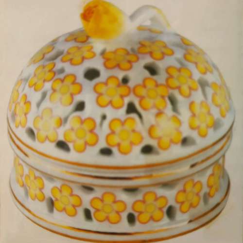 全新日本陶瓷粉色小花香薰盒/首飾盒（有包裝盒） 比淘寶 $105 更便宜！！！