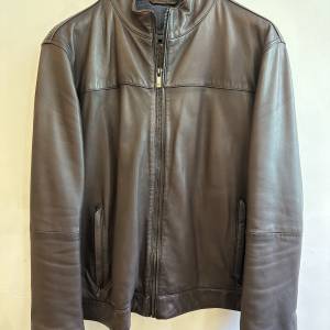 Massimo Dutti Sheep Leather Jacket L size Brown 真皮羊皮褸外套