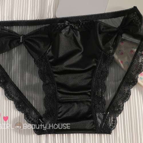🌈可愛蕾絲大蝴蝶結純色低腰內褲