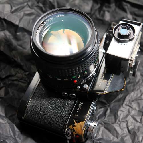 Black Paint Vintage Minolta SR-1 & MD ROKKOR 50mm F1.2