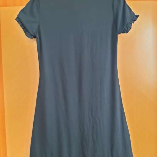 全新黑色連身裙 打底裙 上衣 襯衣 短袖連身裙 襯衫