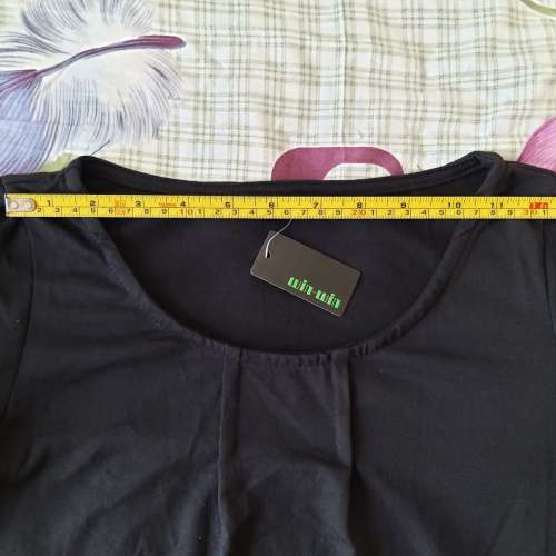 全新黑色連身裙 打底裙 上衣 襯衣 短袖連身裙 襯衫