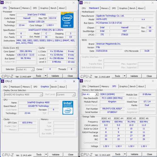 Mini ITX PC - i7-4790S | 16 GB | 512 NVMe | WiFi + 2x LAN
