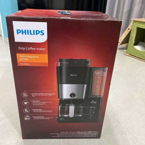 Philips 飛利浦全自動雙研磨美式咖啡機HD7900