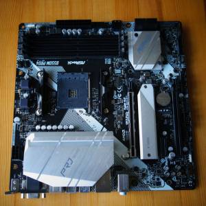 (新淨) ASROCK B550M PRO4 連背板