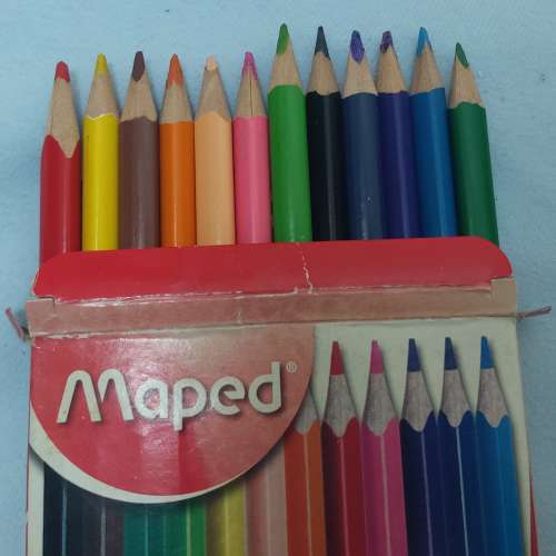 二手Maped木顏色筆 12色木顏色筆 美術用品