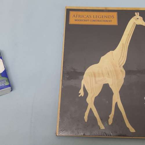 全新Africa’s Legends Woodcraft Construction Kit 3D立體模型 積木 Giraffe