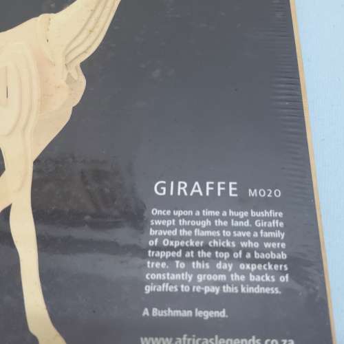 全新Africa’s Legends Woodcraft Construction Kit 3D立體模型 積木 Giraffe