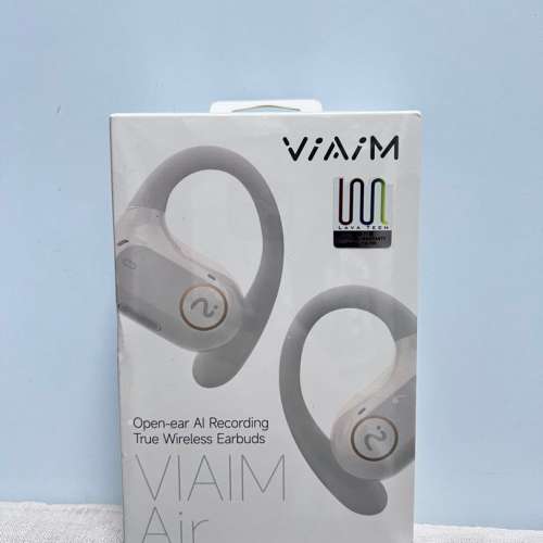 全新 VIAIM Air 開放式即時錄音耳機 白色
