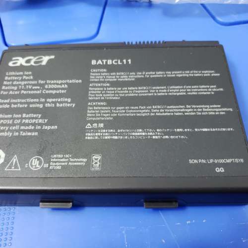 ACER travelmate 430 notebook 6300mh 電池 BATBCL 11 98% new 好少用