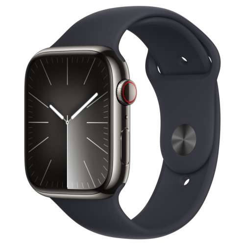 99%新香港行貨Apple Watch Series 9 45mm石墨色不鏽鋼錶殼stainless steel, S9 GPS...