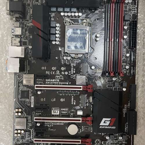 二手 GIGABYTE Z170X-GAMING 3 Z170 DDR4 LGA1151 ATX MB (6/7代）