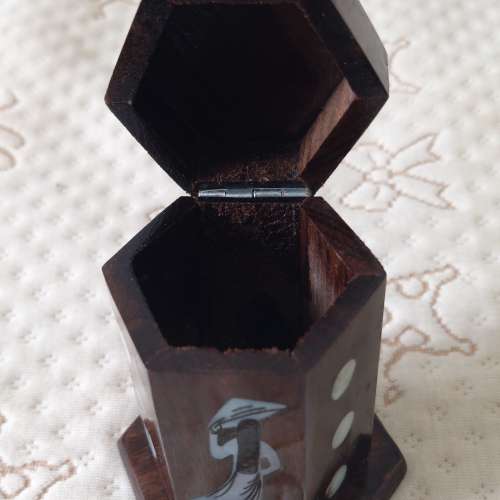 全新越南牙籤筒 創意木質牙籤罐 中式古典牙籤盒 實木牙籤盒一個