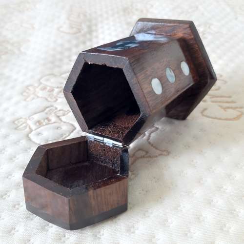 全新越南牙籤筒 創意木質牙籤罐 中式古典牙籤盒 實木牙籤盒一個