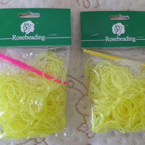 全新韓國DIY手鏈配件 彩虹橡皮筋手鏈 夜光編織手鏈 橡根手鏈 (每包300條)