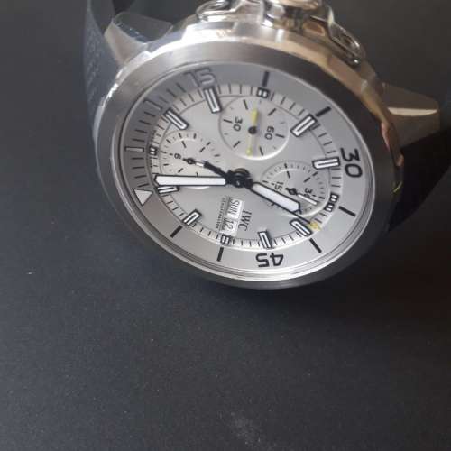 IWC 萬國 Aquatimer Chronograph 44mm Silver Dial Black Rubber IW376801