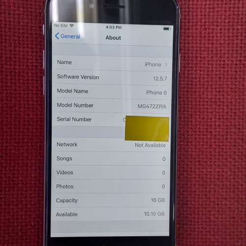 iphone 6 16GB (A1586)