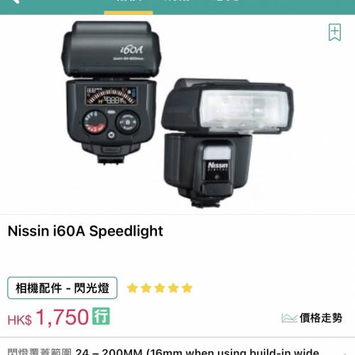 Nissin i60A Speedlight for Nikon