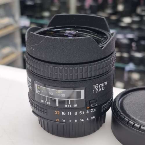 NIKON AF FISHEYE 16MM F2.8D 95% NEW