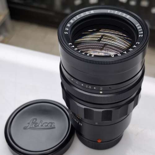 LEITZ CANADA SUMMICRON 90MM F2 BLACK M MONT 95% NEW