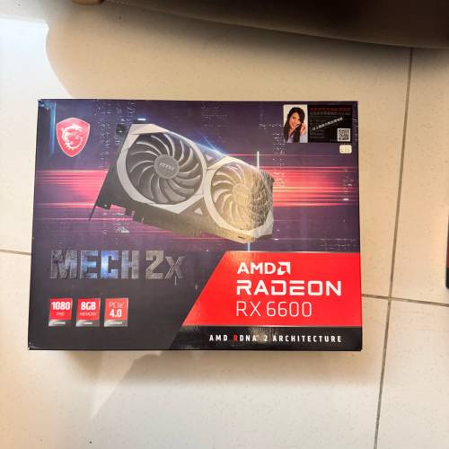 MSI Mech 2x RX6600 顯示卡