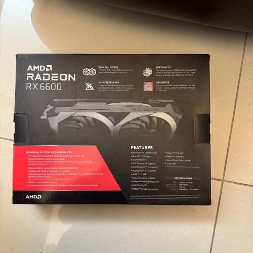 MSI Mech 2x RX6600 顯示卡