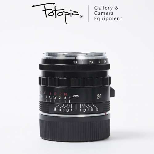 || Voigtlander Ultron Vintage Line VM 28mm F1.5 ASPHERICAL II - Black Paint ||