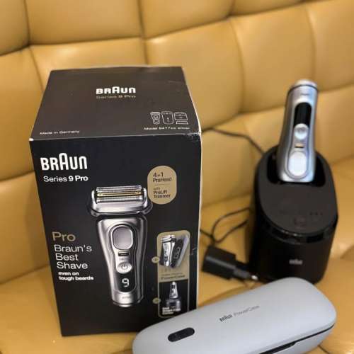 Braun 百靈Series 9 Pro 乾濕兩用電鬚刨 9477cc Silver （附送全新旅行充電盒）