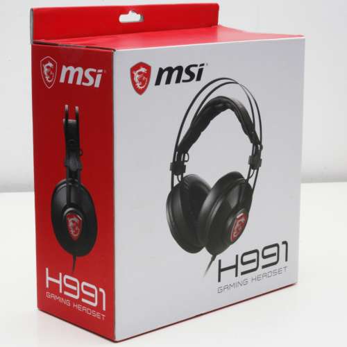 微星MSI專業電競耳機 H991 過盒從未開(全新)低音強勁有力，定位準確