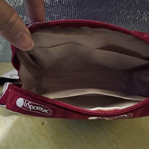 全新LeSportsac 麻雀造型手腕帶手提包 多用途收納袋 連紙袋、密實袋包裝