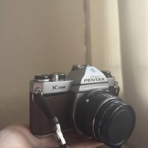Pentax k1000菲林單反相機連鏡頭