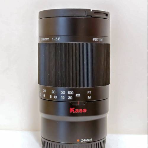 Kase 200mm F5.6 Reflex Lens Full Frame Manual Focus 手動全片幅反射鏡 for Niko...