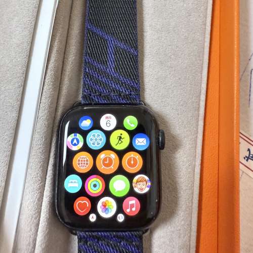 Apple Watch s7 45mm加HERMES錶帶