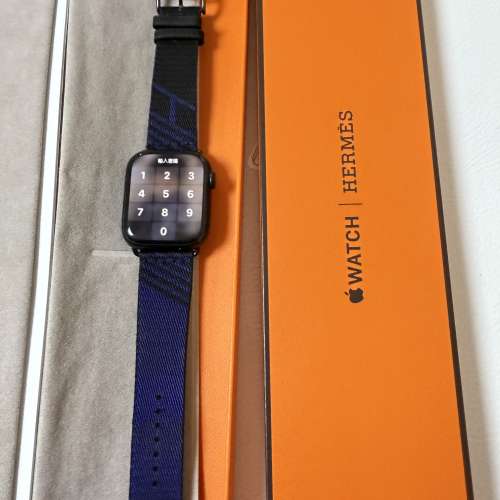 Apple Watch s7 45mm加HERMES錶帶