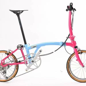 鋁合金款 2025 RUHM PRO 7 7速 C剎 碳纖維座管 16吋349 折叠車 送前後蛙燈叮叮