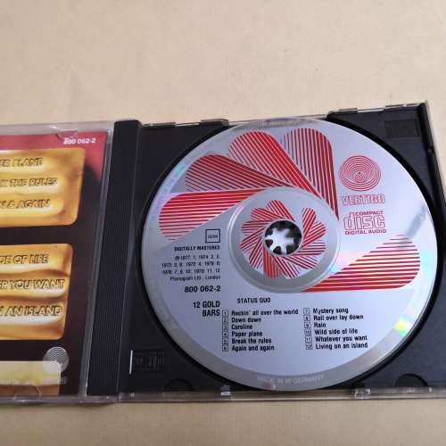 Status Quo 12GOLD BARS 西德版銀圈