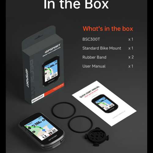 iGPSPORT BSC300T GPS Color  Touch-screen Cycling Computer Global Colorful Map