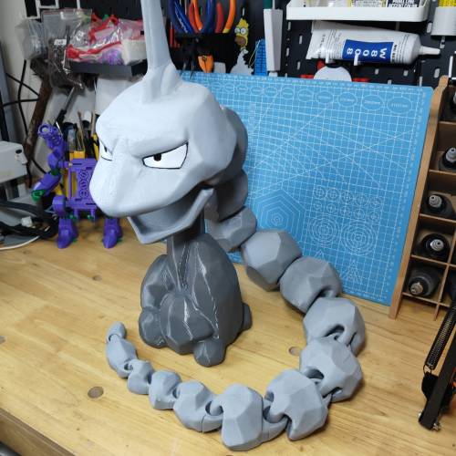 巨大 大岩蛇 寶可夢 3D打印