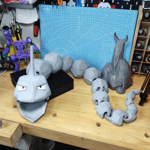 巨大 大岩蛇 寶可夢 3D打印