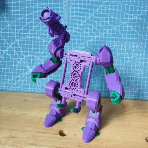 可發導彈機械人支架(初號機配色) 3D打印 Eva初號機