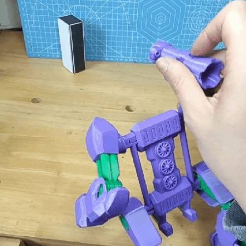 可發導彈機械人支架(初號機配色) 3D打印 Eva初號機
