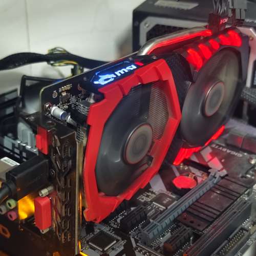 msi gtx1050ti 4g 紅龍正常使用，已經跑測試，荃灣交手可以360