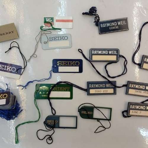 全新Vintage Seiko Raymond Weil Orient Hanging Tag for Watches（每個計）
