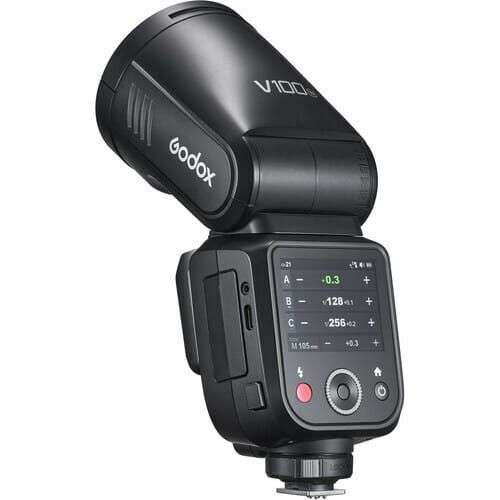 「順豐包郵」Godox 神牛 V100 100W TTL 鋰電池圓頭機頂閃光燈