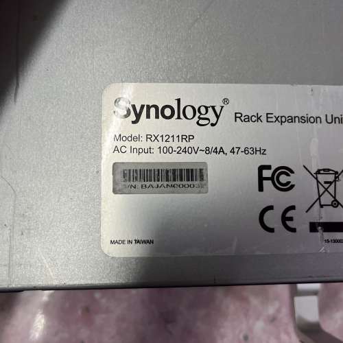 Synology RS2211RP+，RX1211RP儲存器
