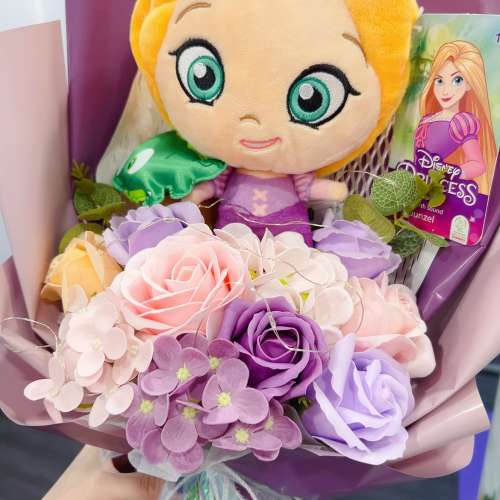 獨家原創。職業花藝師主理 歐美正版長髮公主花束 情人節花束 現貨