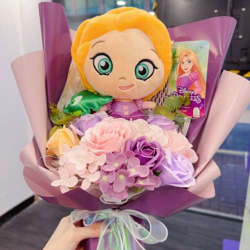 獨家原創。職業花藝師主理 歐美正版長髮公主花束 情人節花束 現貨