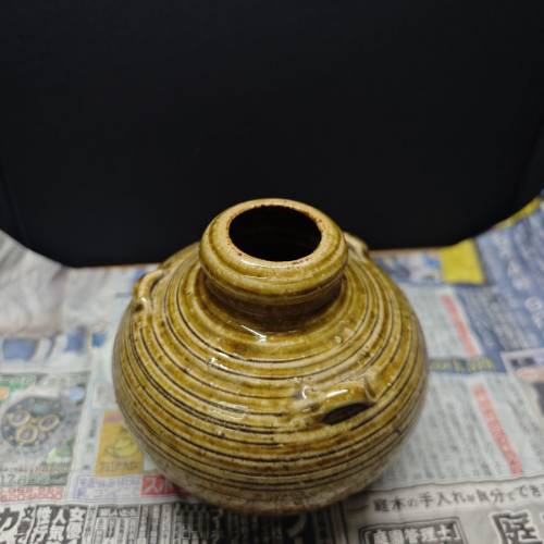 青瓷三耳罐案台擺件