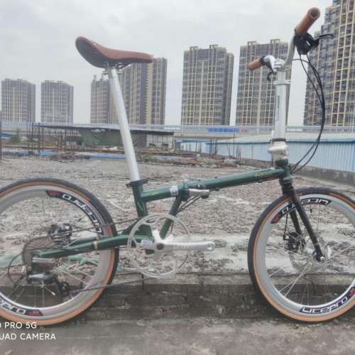 復古版 FNHON GUST FGC 2010 TIAGRA 10速 碟剎 20吋 451 鉻鉬鋼架 折叠車